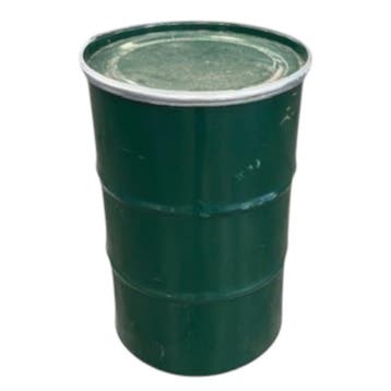 Vaten 200L staal opentop groen SV001, Zo goed als nieuw