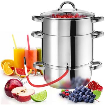 Sappan 15 liter gemaakt van RVS AISI 430 Ø 26cm - zilver, Verzenden