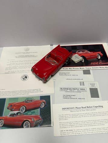 Franklin Mint 1:24 - Modelauto - Chevrolet Corvette C1