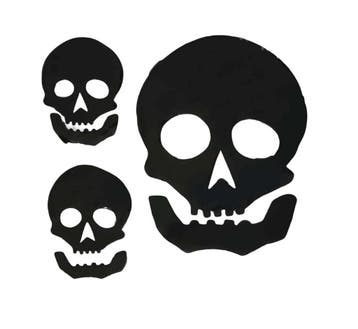 Halloween Wanddecoratie Schedel 25cm, Verzenden, Nieuw