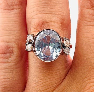 Zonder minimumprijs - Ring - 9 kt. Roségoud, Zilver, Nieuw