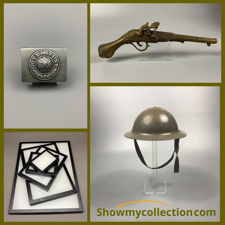 Displays / Standaards Militaria, Verzamelen, Militaria | Algemeen, Verzenden