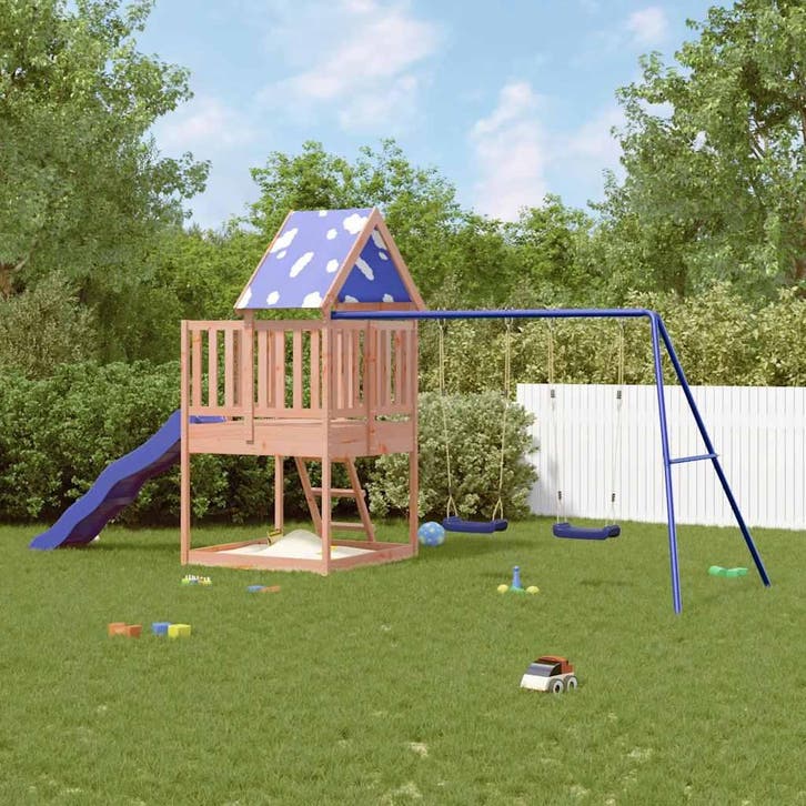 vidaXL Speelhuis massief douglashout, Enfants & Bébés, Jouets | Extérieur | Aires de jeux, Envoi