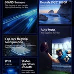 1080p Mini Projector - Screen Mirroring Beamer Home Media, TV, Hi-fi & Vidéo, Verzenden