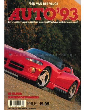 1993 AUTO JAARBOEK NEDERLANDS, Boeken, Nieuw