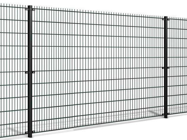 Veiling - Dubbelstaaf hekwerk zwart 2,03 x 100m, Jardin & Terrasse, Palissades