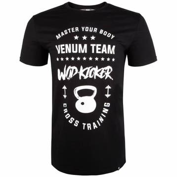Venum T Shirts Wod Kicker Zwart Wit Venum Fitness Kleding, Verzenden, Zwart, Vechtsport, Venum
