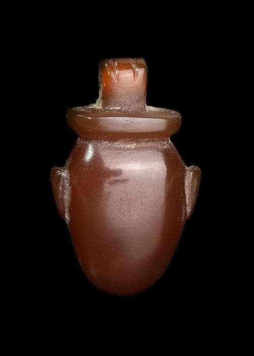 Oude Egypte, late periode Kornalijn Hartamulet, Antiek en Kunst, Antiek | Overige Antiek