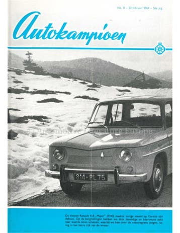 1964 AUTOKAMPIOEN MAGAZINE 8 NEDERLANDS