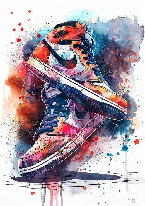 SKE - Air Jordan Vibes, Antiek en Kunst, Kunst | Designobjecten