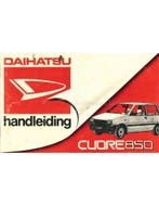 1986 DAIHATSU CUORE 850 INSTRUCTIEBOEKJE NEDERLANDS, Ophalen of Verzenden