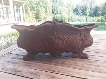 Jardinière - Gietijzer - Gietijzeren jardiniere, Antiek en Kunst