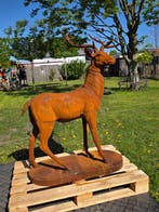 Beeld, XL Deer - 140 cm - Gietijzer - 2026