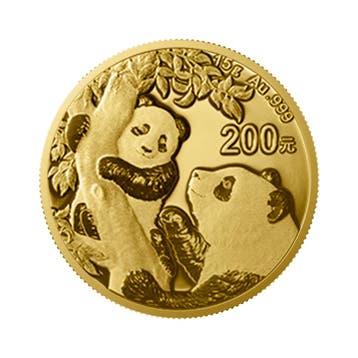 30 gram gouden munt Panda 2021