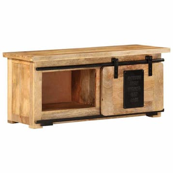 vidaXL Tv-meubel 90x35x40 cm massief mangohout, Huis en Inrichting, Verzenden, Nieuw