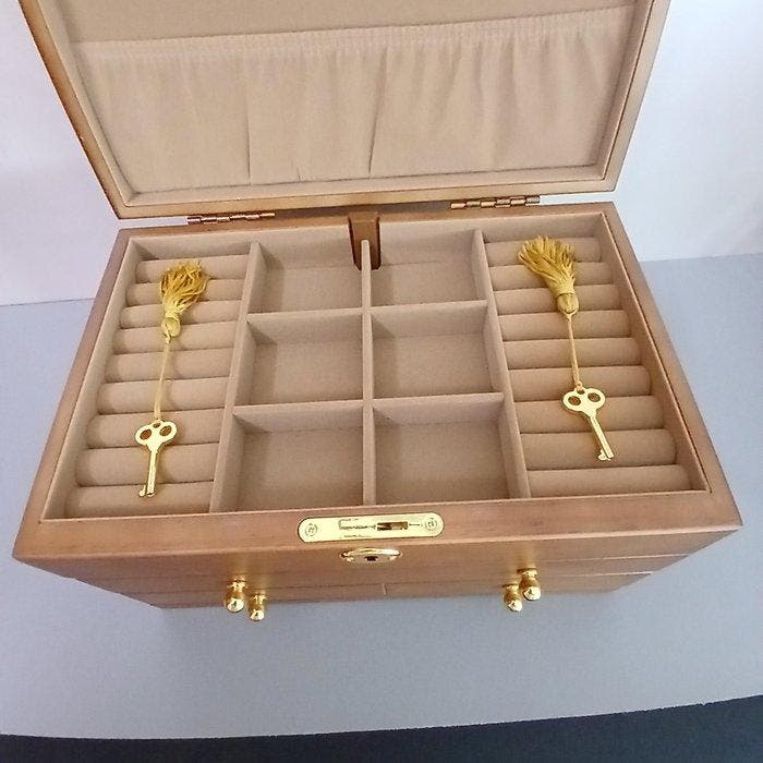Boîte à bijoux - Coffret à bijoux - Bois, Antiquités & Art, Art | Objets design