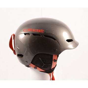 55 56 57 58 skihelm/snowboardhelm CEBE DUSK, grey/red, verst, Verzenden