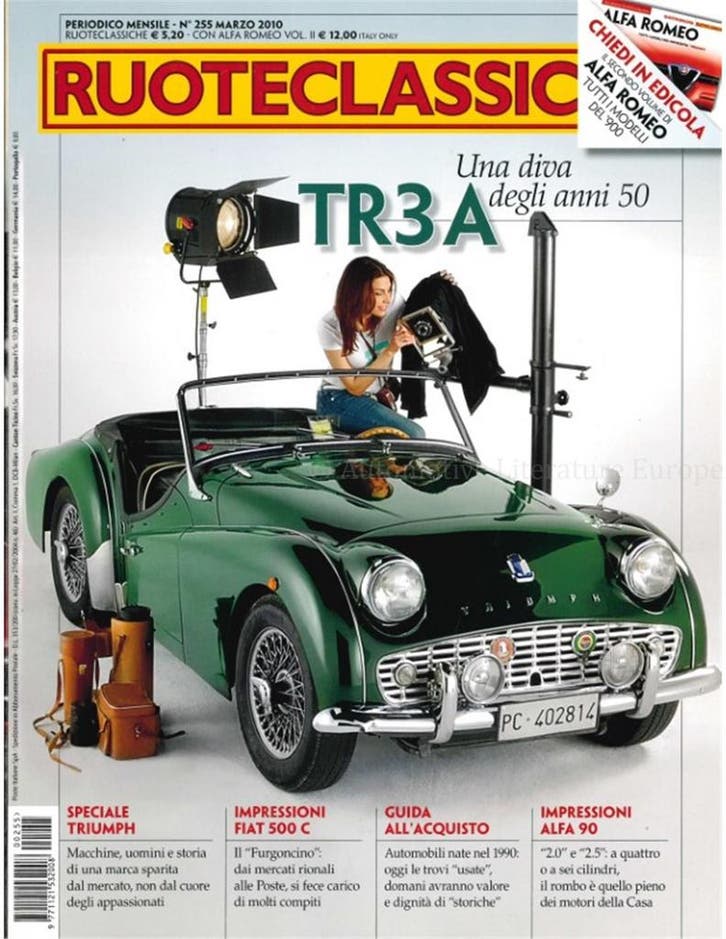 2006 RUOTECLASSICHE MAGAZINE 255 ITALIAANS, Livres, Autos | Brochures & Magazines