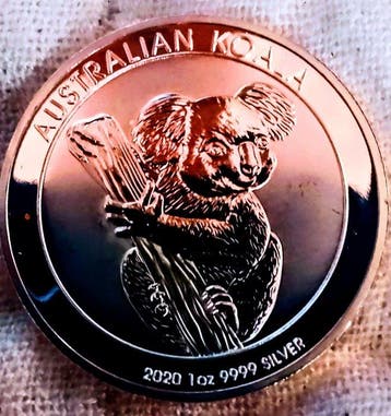 Australië. 1 Dollar 2020 - 1 Oz 0.999 Silver (Zonder