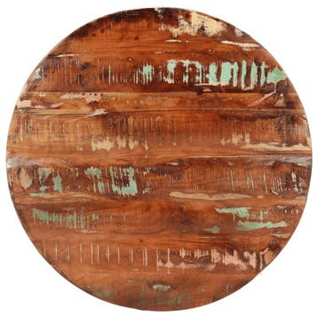 Tafelblad 80cm Gerecycled Hout | 41% korting | Retour deal, Huis en Inrichting, 50 tot 100 cm, Verzenden, Rustiek, Rond