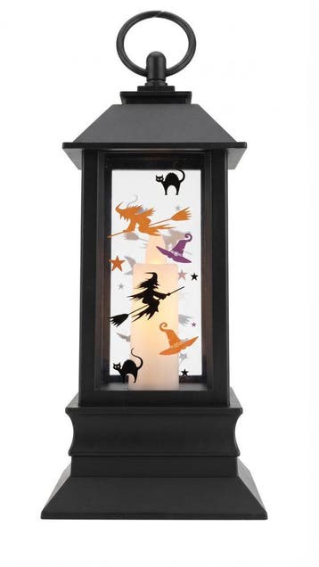 Halloween LED Lantaarn - Heksen en Katten, Verzenden, Nieuw