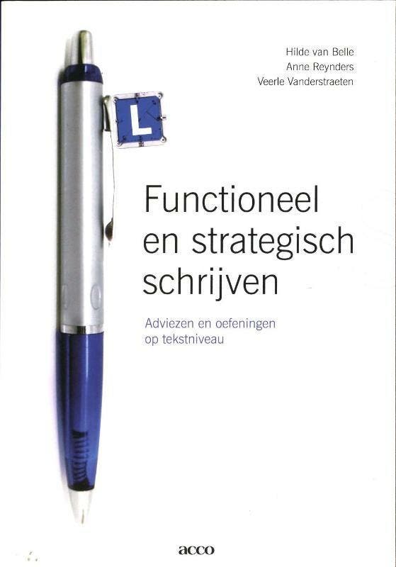 Functioneel en strategisch schrijven 9789033485848, Boeken, Overige Boeken, Zo goed als nieuw, Verzenden