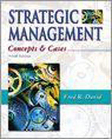 Strategic Management 9780131123724 Fred David, Verzenden, Gelezen, Fred David