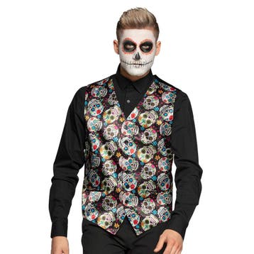 Halloween Gilet Day Of The Dead, Kinderen en Baby's, Verzenden, Nieuw