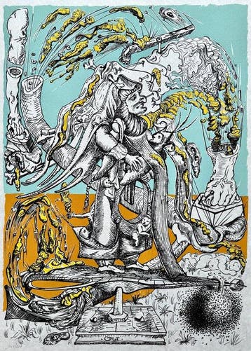 Salvador Dali (1904-1989) - Pantagruel : Chevalier vaillant
