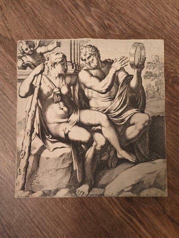 Carlo Cesio (1622–1682) after Annibale Carracci - Hercules