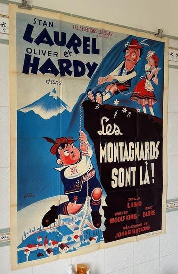 Laurel & Hardy - Swiss miss (1938 RR1950s) - Original French, Nieuw