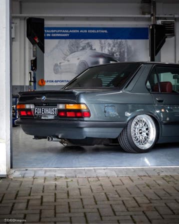 FOX BMW E28 518i zonder kat einddemper - 2x63 type 12, Verzenden