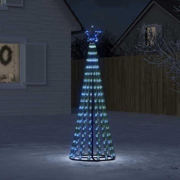 vidaXL LED-kerstboom 275 LEDs 180 cm blauw, Diversen, Kerst, Verzenden, Nieuw