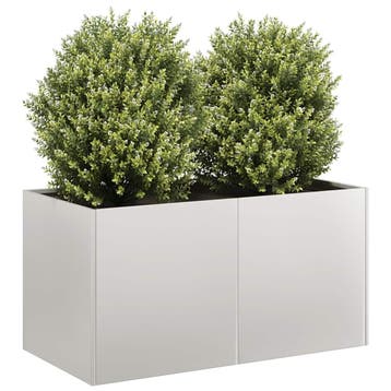 vidaXL Plantenbak 80x40x40 cm roestvrij staal, Verzenden