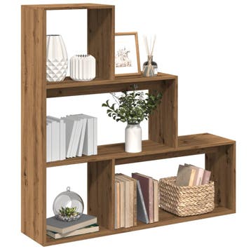 vidaXL Kamerscherm / boekenkast 123x29x123 cm hout, Verzenden