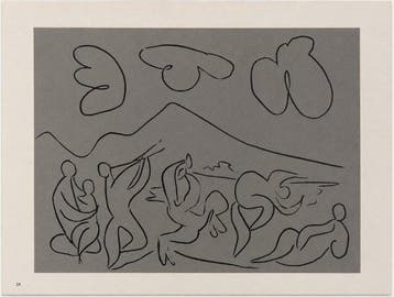 Pablo Picasso (1881-1973) - Bacchanal with mother and child