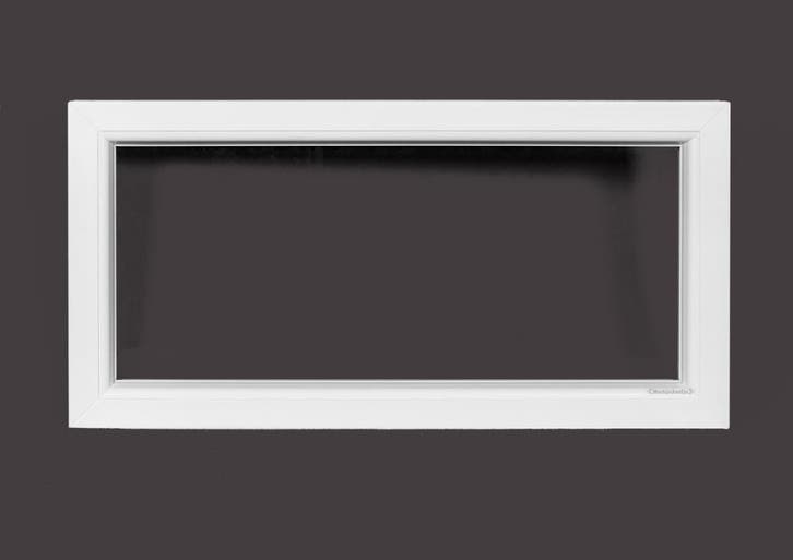 PVC raam vast b100xh50 cm Wit, Doe-het-zelf en Bouw, Glas en Ramen, Dubbelglas, Nieuw, Gevelraam of Ruit, Minder dan 80 cm, 80 tot 120 cm