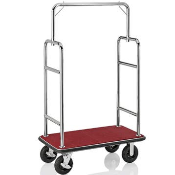 Bagagetrolley | TRANSIT | RVS | Rood | Wielen (Geremd) |, Verzenden, Nieuw in verpakking