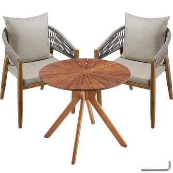 Tuinset bestaande uit een tafel en 2 stoelen, Verzenden, Nieuw