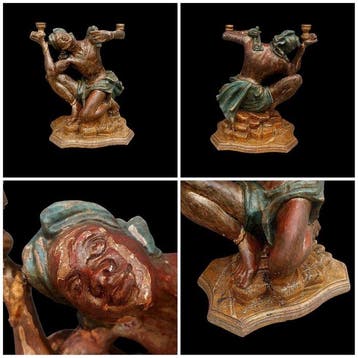 Sculpture, Moro veneziano - XIX secolo - 55 cm - Bois