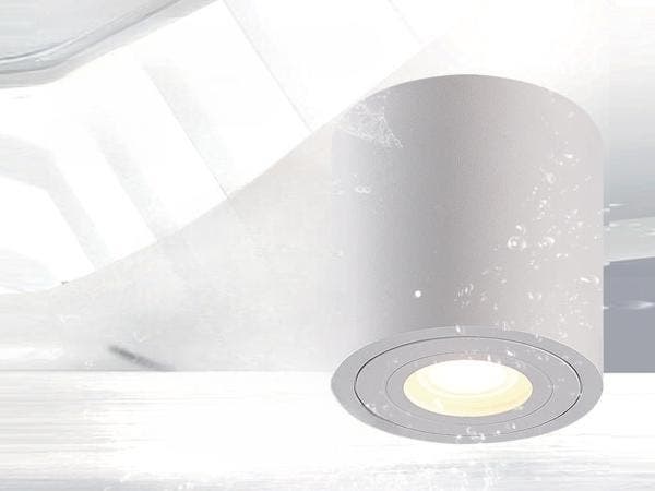 Veiling - 8x GU10 Waterdicht Opbouwspot Armatuur wit 9,5cm, Autos : Pièces & Accessoires, Éclairage