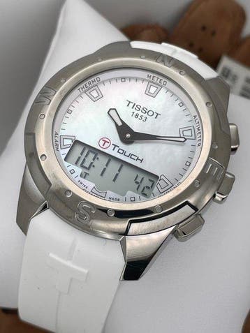 Tissot - T-Touch Mother of Pearl - T0472204711100 - Femme -, Bijoux, Sacs & Beauté