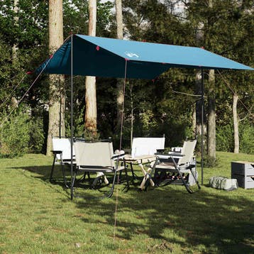 vidaXL Kampeerluifel waterdicht 300x294 cm blauw, Verzenden