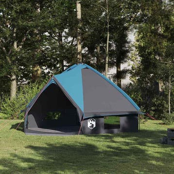 vidaXL Teepee Tent voor 8 Personen Blauw en Grijs 490 x 410, Verzenden, Nieuw