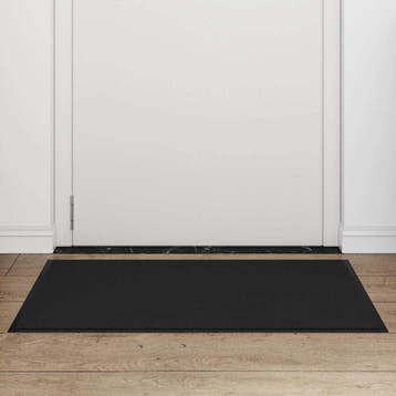 vidaXL Deurmat 60x90 cm zwart, Verzenden, Nieuw