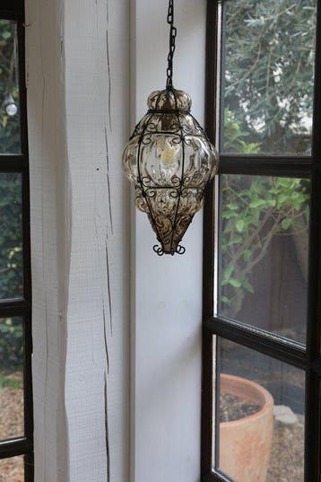 Lampe à suspendre - soufflé, Antiek en Kunst