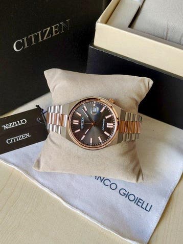 Citizen - Automatic Tsuyosa Two-Tone Black and Gold - Zonder, Nieuw