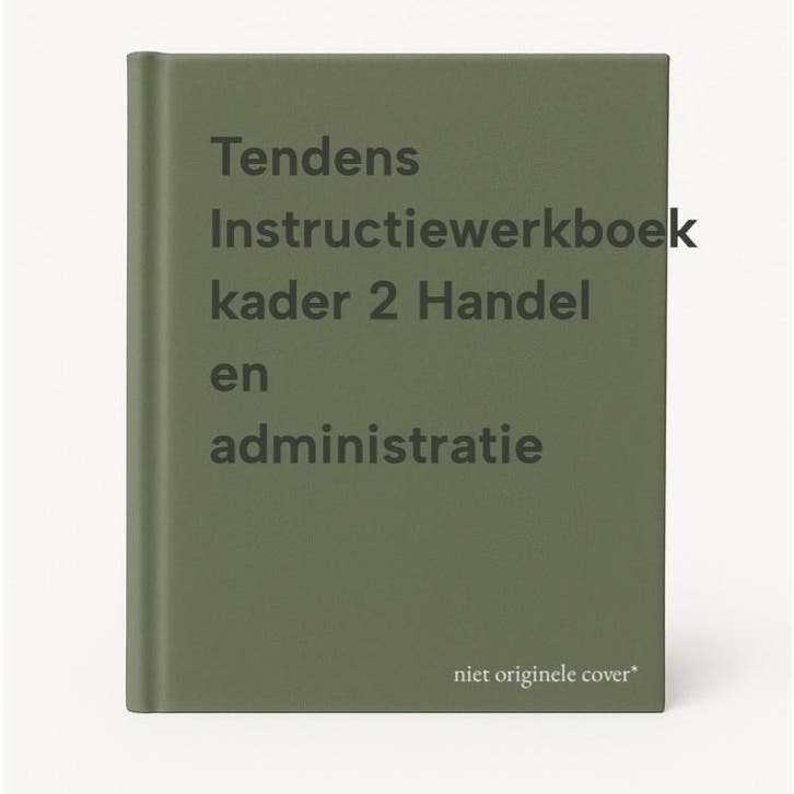 Tendens Instructiewerkboek kader 2 Handel en administratie, Livres, Livres scolaires, Envoi