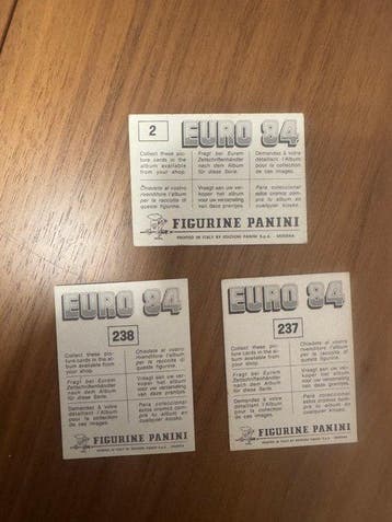 1984 Panini Euro 84 Foil, Original edition - 14 Sticker -, Verzamelen, Nieuw