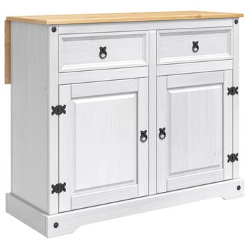 vidaXL Keuken eiland set 2 st Wit en Honingwas 112 x 70 x, Verzenden, Nieuw